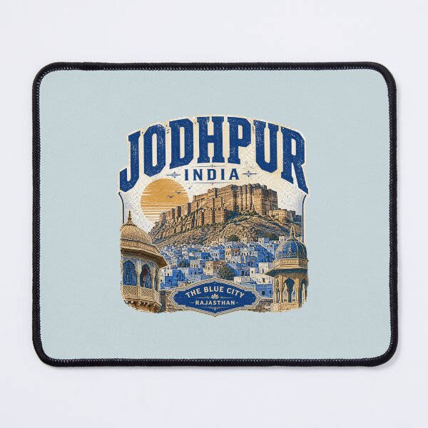 Item preview,  Jodhpur Rajasthan India Travel T-Shirt – Blue City, Mehrangarh Fort & Rajasthan Heritage Gift ver 1 designed and sold by mndesignworx.