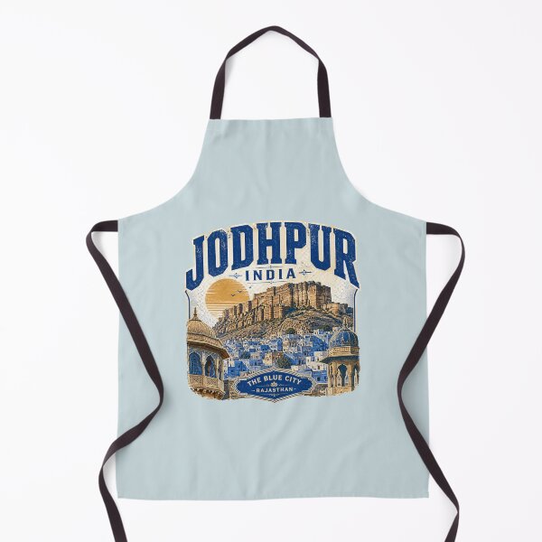 Item preview, Jodhpur Rajasthan India Travel T-Shirt – Blue City, Mehrangarh Fort & Rajasthan Heritage Gift ver 1 designed and sold by mndesignworx.
