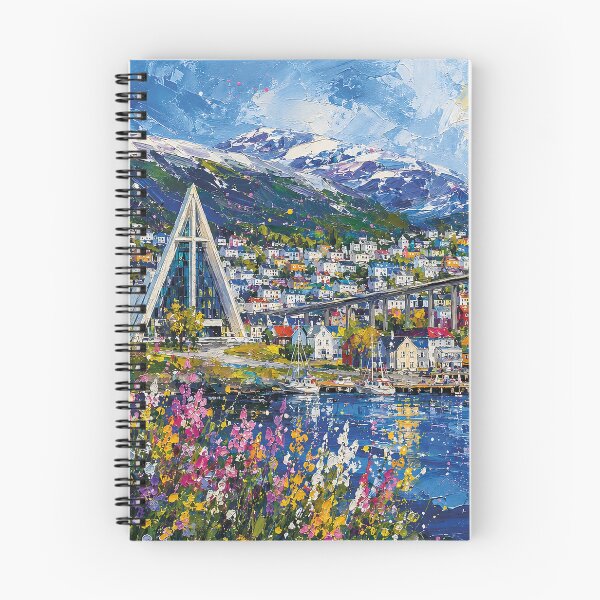 Item preview, A painting of Tromsø, Norway – A Beautiful city in Scandinavia. designed and sold by GalleryKauffeld.