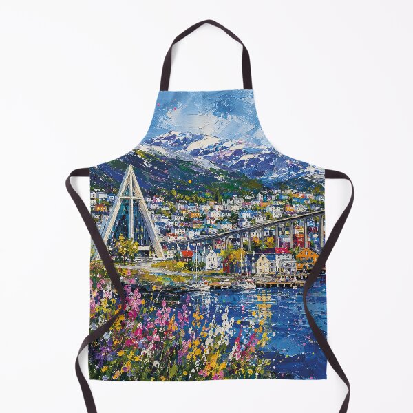 Item preview, A painting of Tromsø, Norway – A Beautiful city in Scandinavia. designed and sold by GalleryKauffeld.