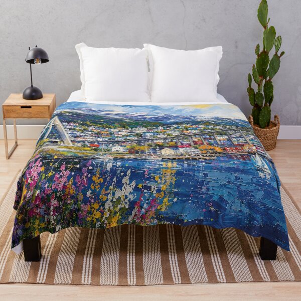 Item preview, A painting of Tromsø, Norway – A Beautiful city in Scandinavia. designed and sold by GalleryKauffeld.