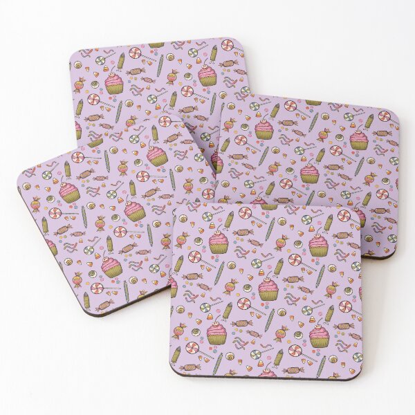 Item preview, Purple Halloween Candy Repeating Pattern designed and sold by YesButNo Design.