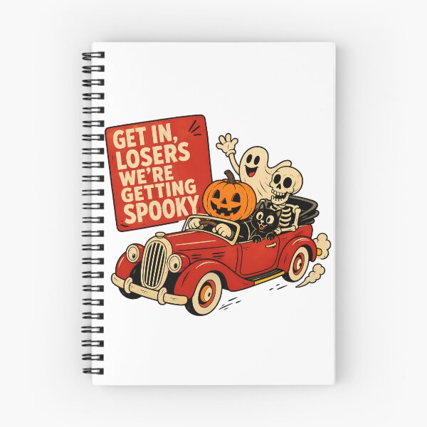 Item preview, Spooky Season Convertible Car Halloween Skeleton designed and sold by chattsuede.