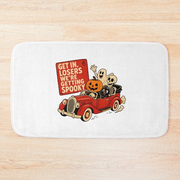 Item preview, Spooky Season Convertible Car Halloween Skeleton designed and sold by chattsuede.