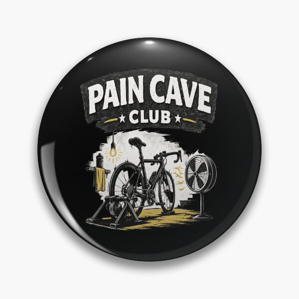 Item preview, Pain Cave Club Vintage Indoor Cycling Trainer Humor designed and sold by AmayaSingleton.