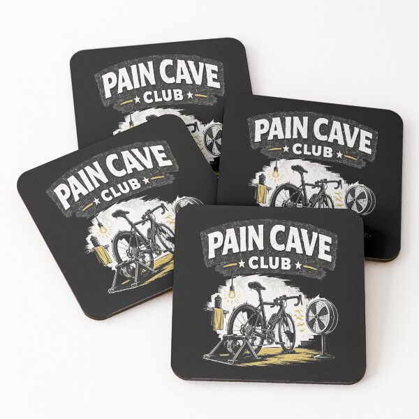 Item preview, Pain Cave Club Vintage Indoor Cycling Trainer Humor designed and sold by AmayaSingleton.