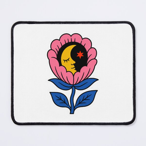 Item preview, Vintage Celestial Flower with Crescent Moon and Star designed and sold by Vision Crafted.