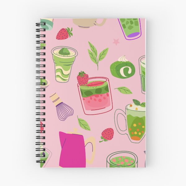 Item preview, pink matcha tea strawberry smoothie designed and sold by Gossip Rag.