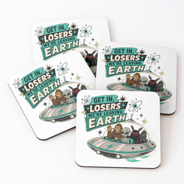 Item preview, Leaving Earth Flying Saucer Cryptid Space Roadtrip designed and sold by chattsuede.
