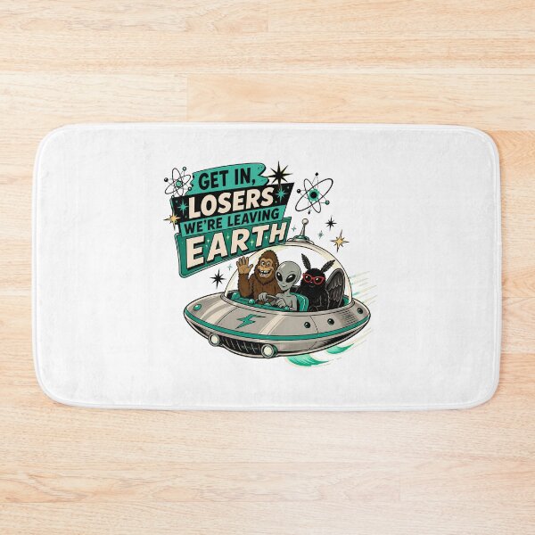 Item preview, Leaving Earth Flying Saucer Cryptid Space Roadtrip designed and sold by chattsuede.