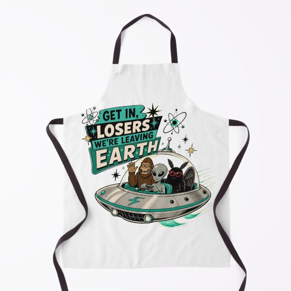 Item preview, Leaving Earth Flying Saucer Cryptid Space Roadtrip designed and sold by chattsuede.