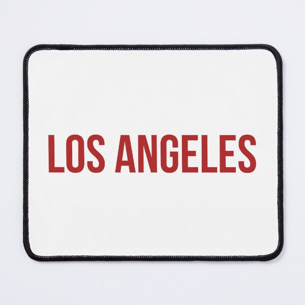 Item preview, Los Angeles City Red Bold Text Minimalist Typography designed and sold by FemmePod.