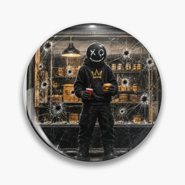 Item preview, BuBu La Street – Dark Urban Streetwear Burger Character designed and sold by PLUSHIWORLDtm.