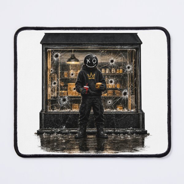 Item preview, BuBu La Street – Dark Urban Streetwear Burger Character designed and sold by PLUSHIWORLDtm.