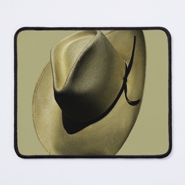 Item preview, Straw cowboy hat brim tipped forward western style designed and sold by MYTOPSHELF.