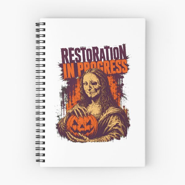 Item preview, Halloween Mona Lisa Skull Restoration Gothic Parody designed and sold by chattsuede.