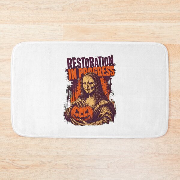 Item preview, Halloween Mona Lisa Skull Restoration Gothic Parody designed and sold by chattsuede.