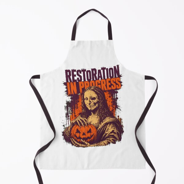 Item preview, Halloween Mona Lisa Skull Restoration Gothic Parody designed and sold by chattsuede.