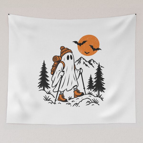 Item preview, Halloween - Hiking Ghost designed and sold by CampAndCoast.