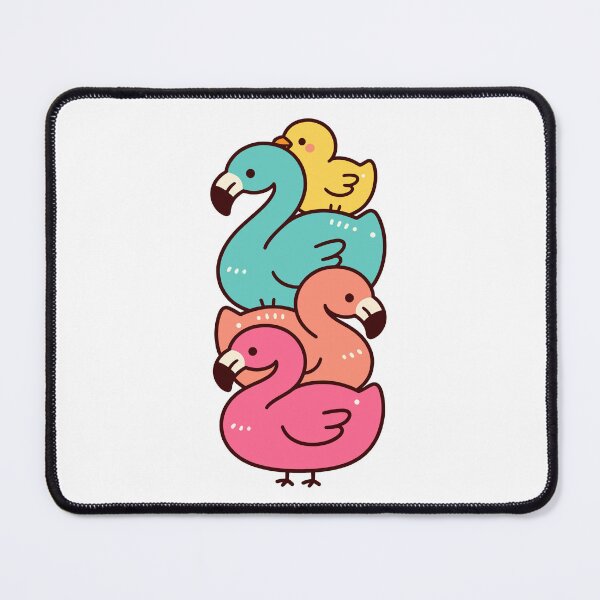 Item preview, Cute Kawaii Flamingos – Colorful Pink Tropical Birds designed and sold by AliveStyle.