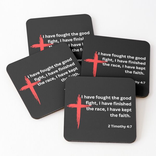 Item preview, The Good Fight 2 Tim 4:7 designed and sold by SyTcreations.