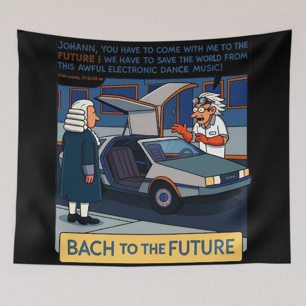 Item preview, Bach to The Future  designed and sold by Jani-art-world.