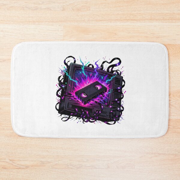 Item preview, Synthwave VHS Cassette Static Analog Television Nostalgia designed and sold by chattsuede.