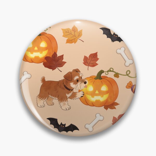 Item preview, Schnauzers & Jack-O’-Lanterns designed and sold by DumpsterSage.