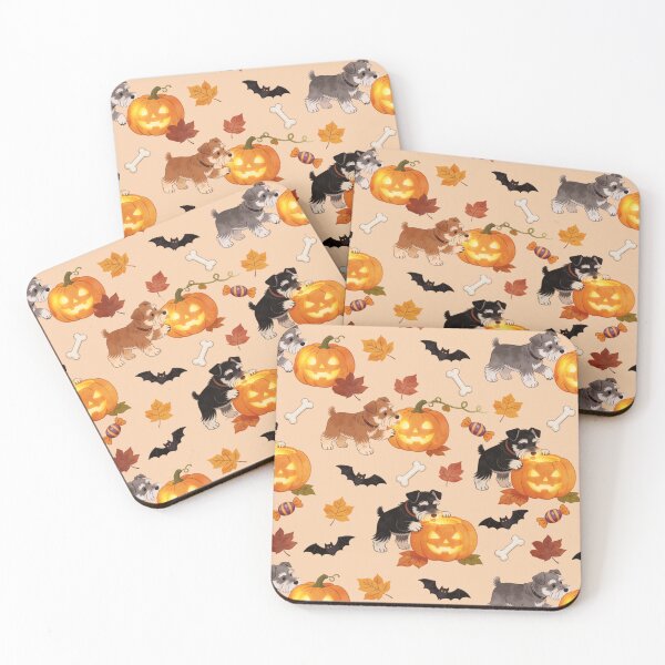 Item preview, Schnauzers & Jack-O’-Lanterns designed and sold by DumpsterSage.