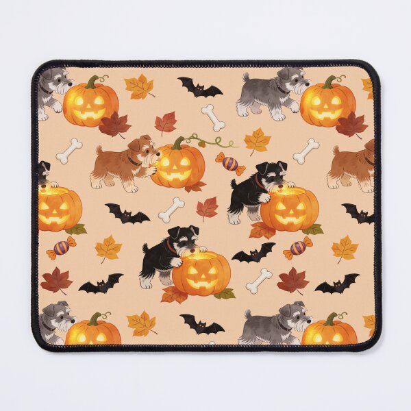 Item preview, Schnauzers & Jack-O’-Lanterns designed and sold by DumpsterSage.