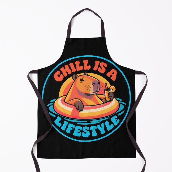 Item preview, Chill Is A Lifestyle Retro Capybara  designed and sold by MagicTheDog.