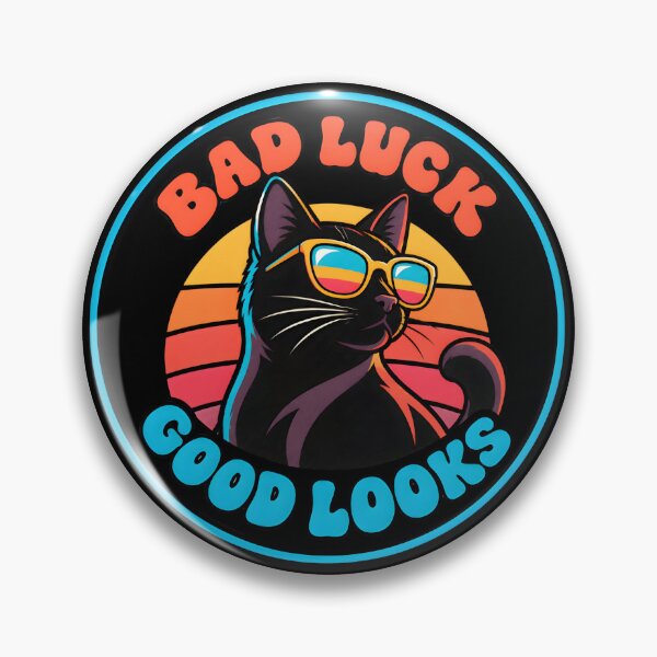 Item preview, Retro Black Cat - Bad Luck Good Looks designed and sold by MagicTheDog.