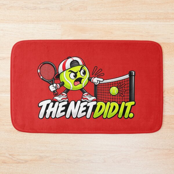 Item preview, The Net Did It – Funny Sarcastic Tennis Design designed and sold by HO•Designs.