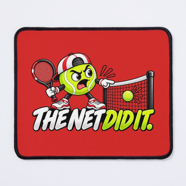 Item preview, The Net Did It – Funny Sarcastic Tennis Design designed and sold by HO•Designs.