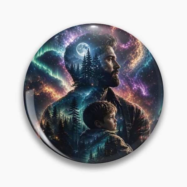 Item preview, Double Exposure A Mountain Man and His Son by Orikall designed and sold by HippieWorks.