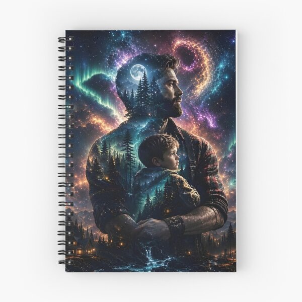 Item preview, Double Exposure A Mountain Man and His Son by Orikall designed and sold by HippieWorks.