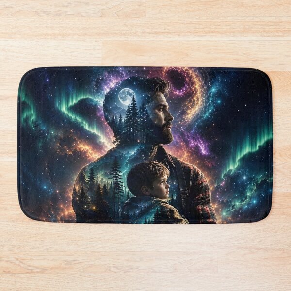 Item preview, Double Exposure A Mountain Man and His Son by Orikall designed and sold by HippieWorks.