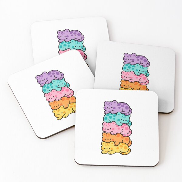 Item preview, Cute Kawaii Cats – Colorful Pastel Spotted Kittens designed and sold by AliveStyle.