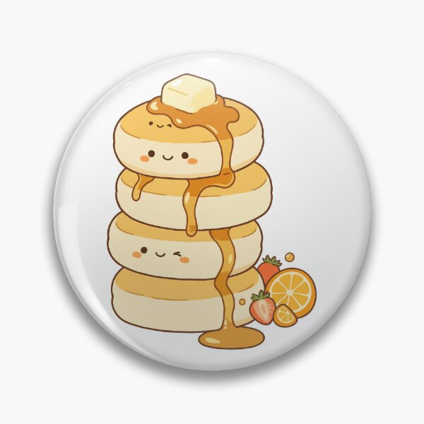 Item preview, Cute Kawaii Pancakes – Fluffy Breakfast with Maple Syrup designed and sold by AliveStyle.
