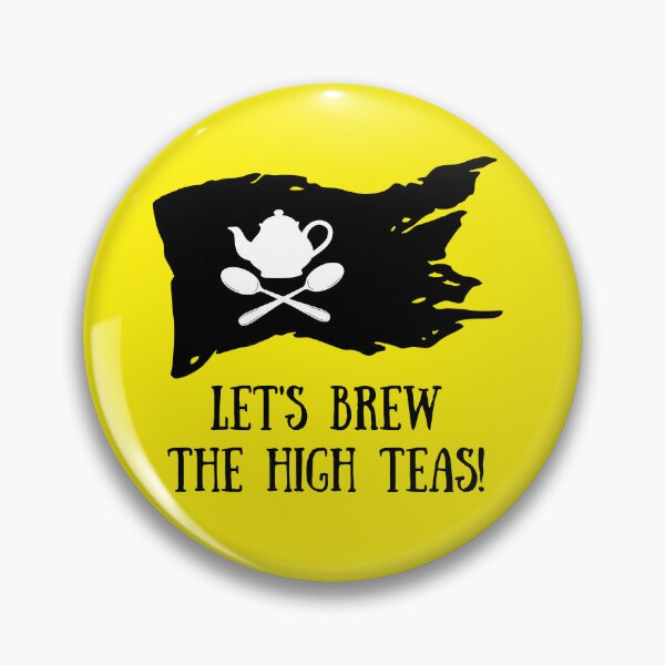 Item preview, Let's Brew the High Teas – Funny Pirate Tea Party Design designed and sold by ThisIsDebbie.