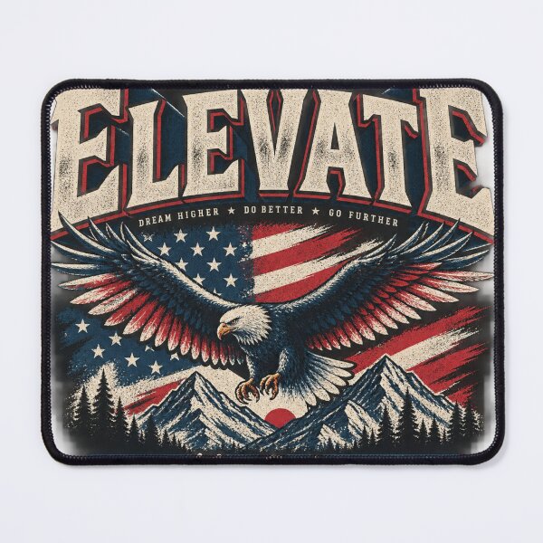 Item preview, Vintage Patriotic Eagle Elevate Motivational Graphic designed and sold by SajolCanva.