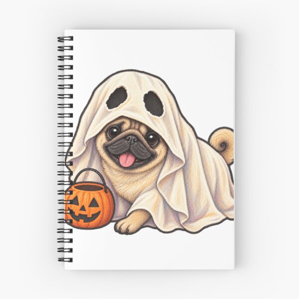 Item preview, Pug in a Bedsheet Ghost Costume for Halloween designed and sold by eignvalue.