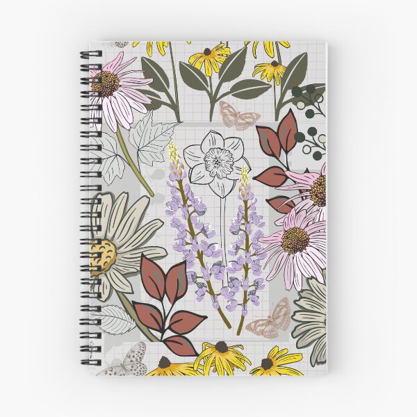 Item preview, Hand Drawn Colorful Wildflower Collage designed and sold by AlliJay Designs.