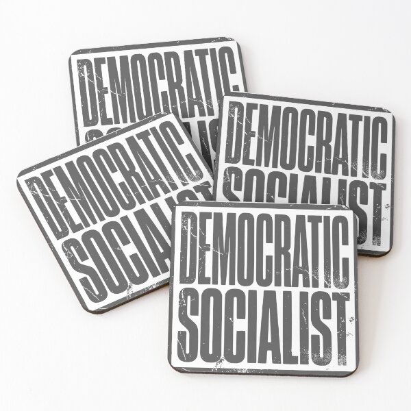 Item preview, Democratic Socialist Distressed Stamp designed and sold by LaVacheDesign.