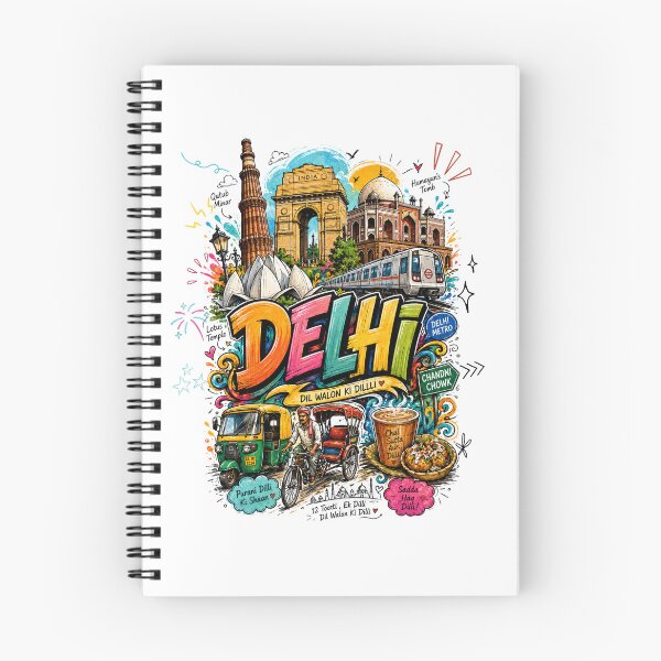 Item preview, Delhi India T-Shirt – New Delhi Travel & Indian City Graphic | Delhi Landmark, India Pride & Delhi Culture Gift VER 016 designed and sold by mndesignworx.
