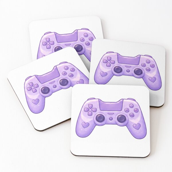 Item preview, Cute Purple Gamer Controller with Hearts designed and sold by Kiralemon.