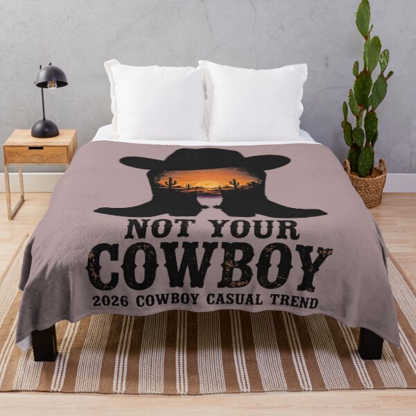 Item preview, Not Your Cowboy Desert Sunset Silhouette designed and sold by puzzell.