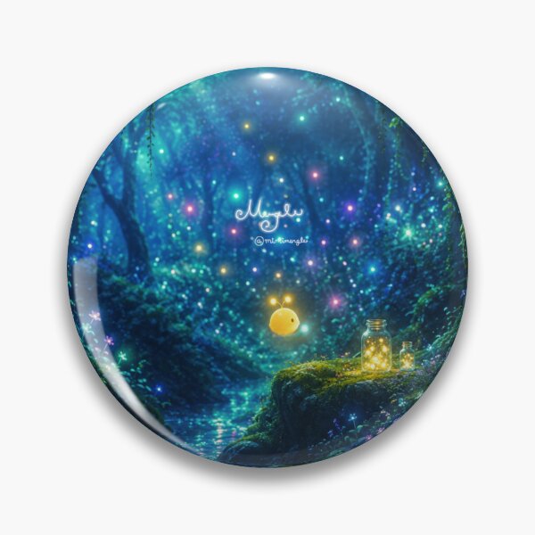 Item preview, Loumie Gathering Little Lights in the Moonlit Mergle Forest designed and sold by Minimergle.