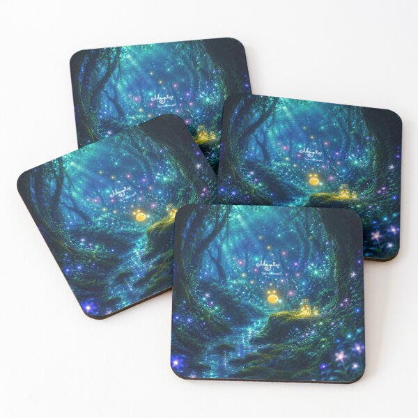 Item preview, Loumie Gathering Little Lights in the Moonlit Mergle Forest designed and sold by Minimergle.