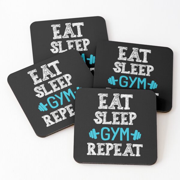 Item preview, Eat Sleep Gym Repeat Workout Motivation Design designed and sold by GetGoodFit.